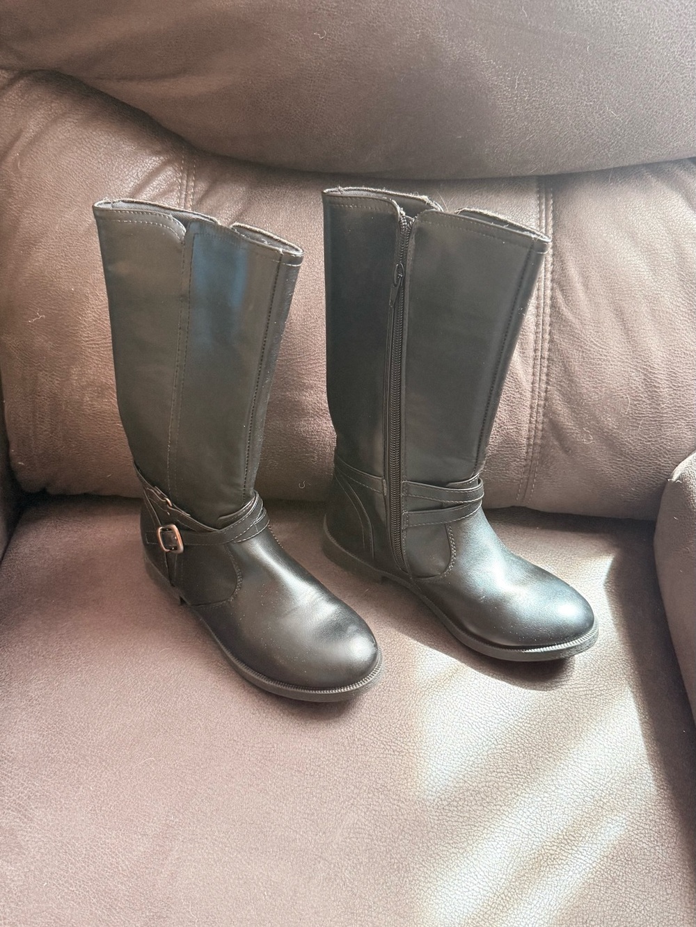 Classic Black Tall Riding Boots - kids